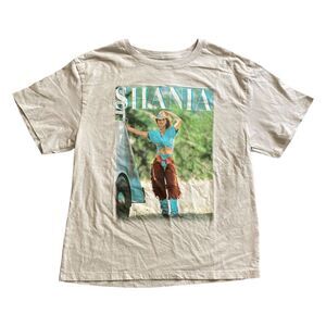 Shania Twain/Grey - Official Merchandise Ladies Soft Short Sleeve Licensed Band